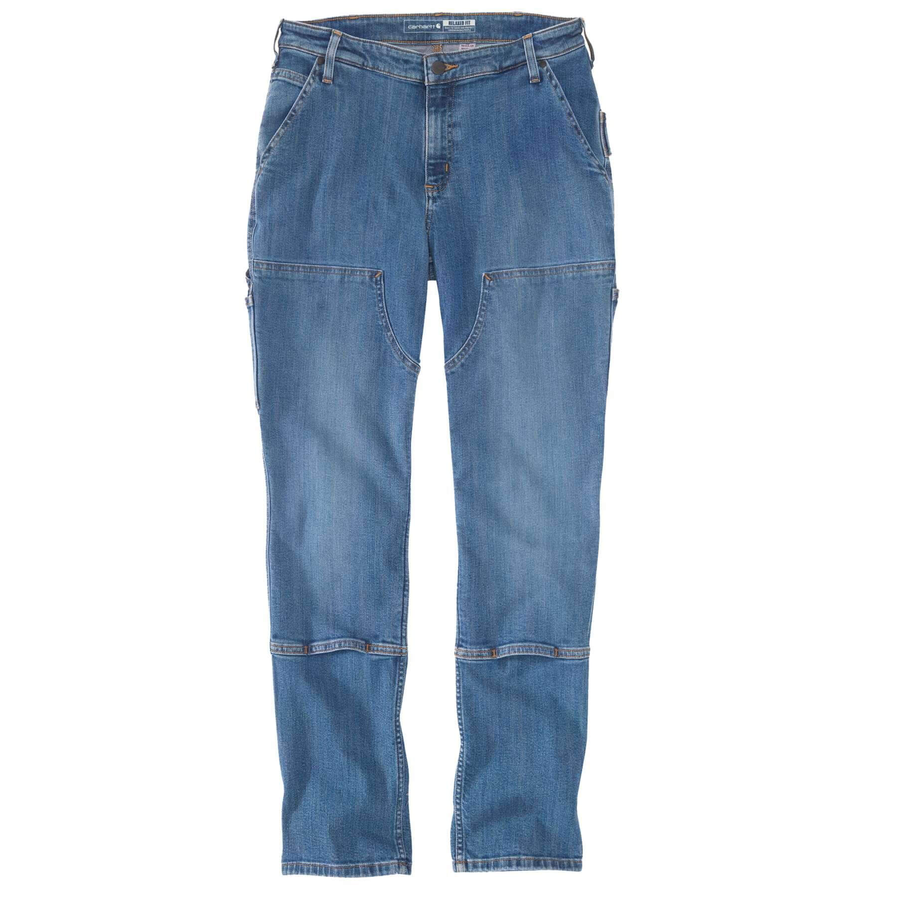 Carhartt Womens Relaxed Fit Double Front Straight Leg Jeans 105110